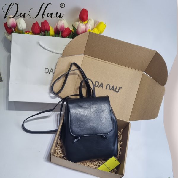 Danau black drawstring backpack