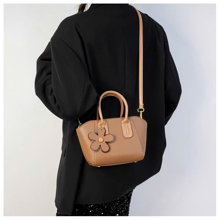 Flower Charm Office Crossbody Bag